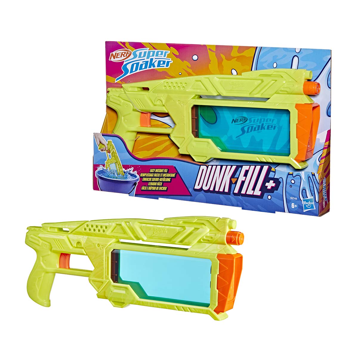 Imagen 0 de Pistola de agua Nerf Super Soaker Dunk-Fill+ Hasbro