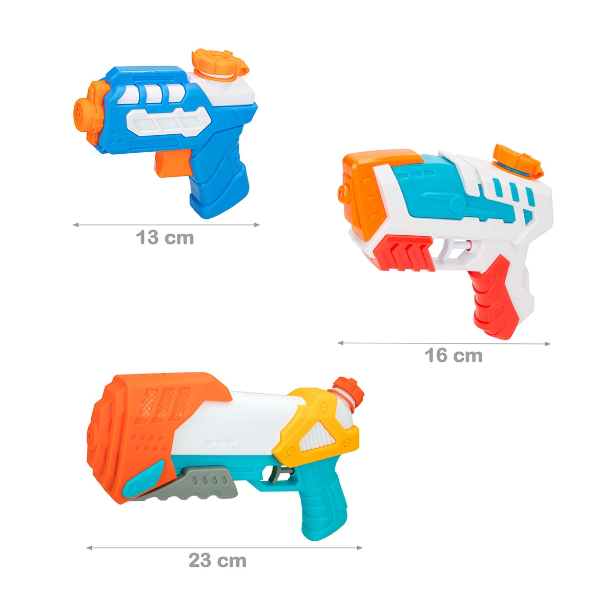 Pistola de Agua Pack 3 Aqua World Colorbaby 3
