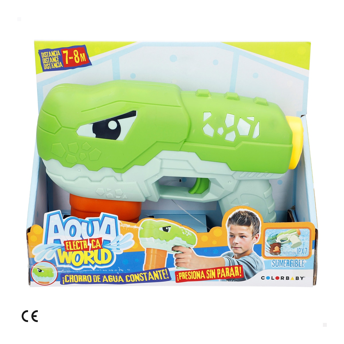 Pistola Agua Electrica Dino Aqua World Colorbaby modelos surtidos 4