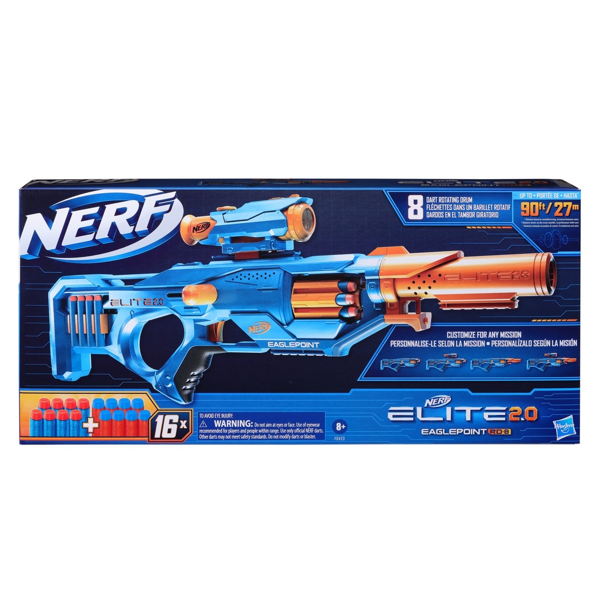 Lanzador Elite 2.0 Eaglepoint RD-8 Nerf 1
