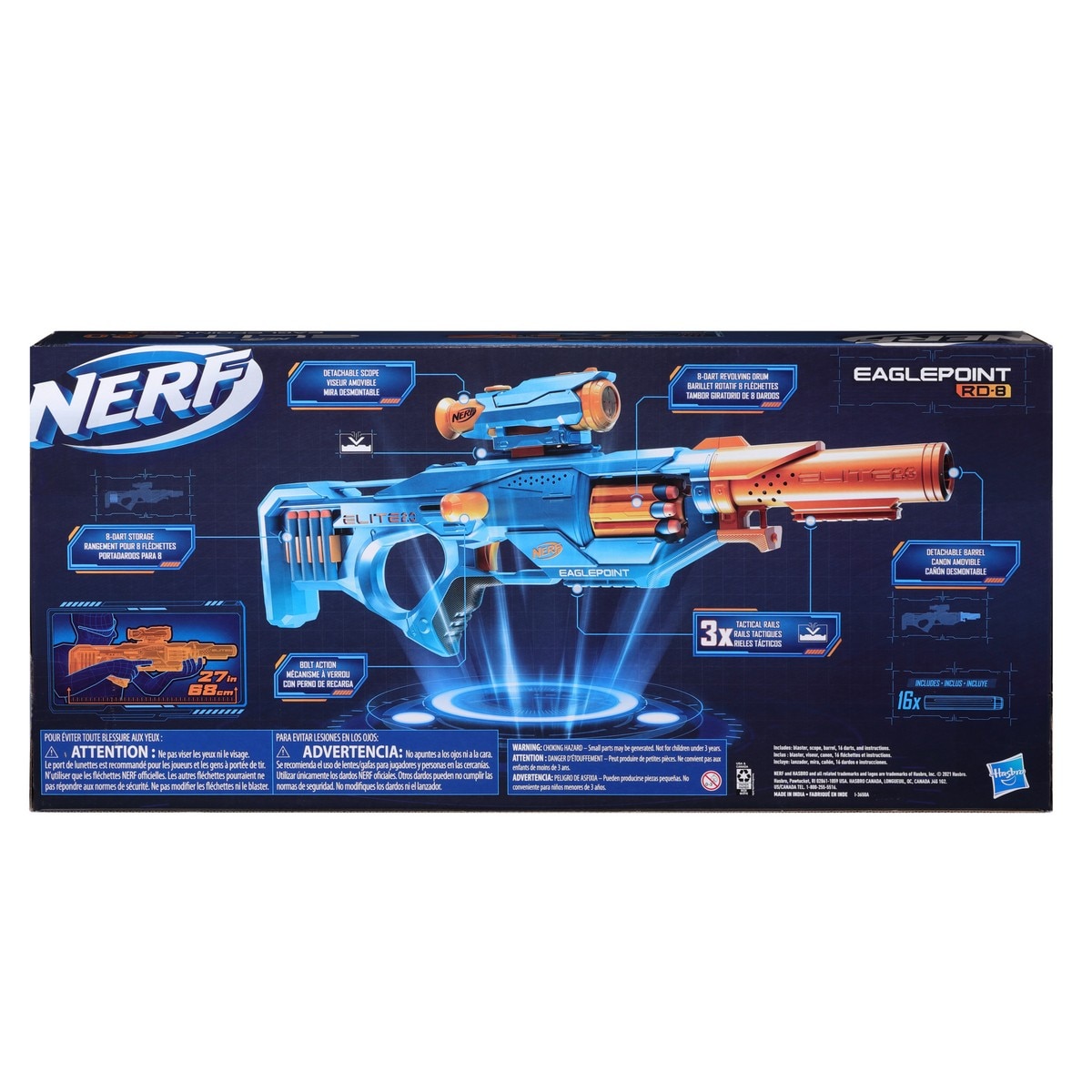 Lanzador Elite 2.0 Eaglepoint RD-8 Nerf 2
