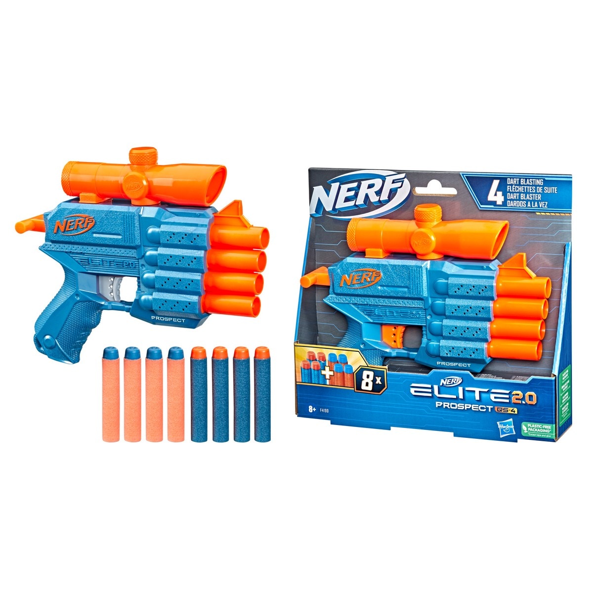 Lanzador Nerf elite 2.0 Prospect QS 4 3