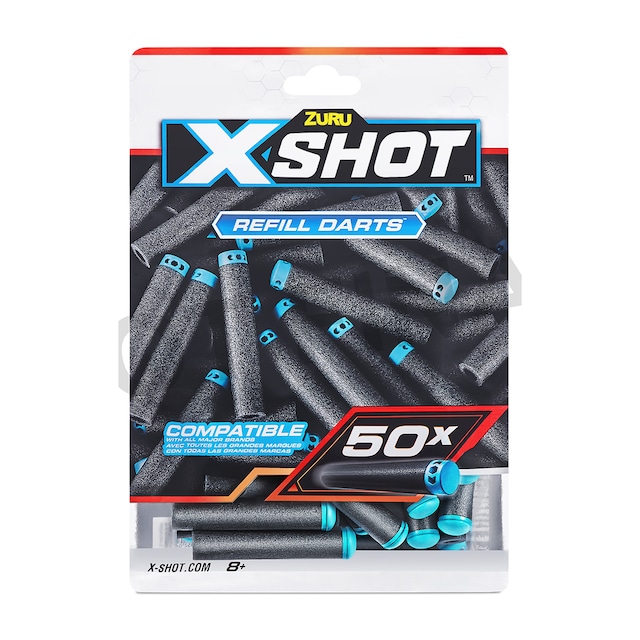 Pack 50 dardos espuma X-Shot