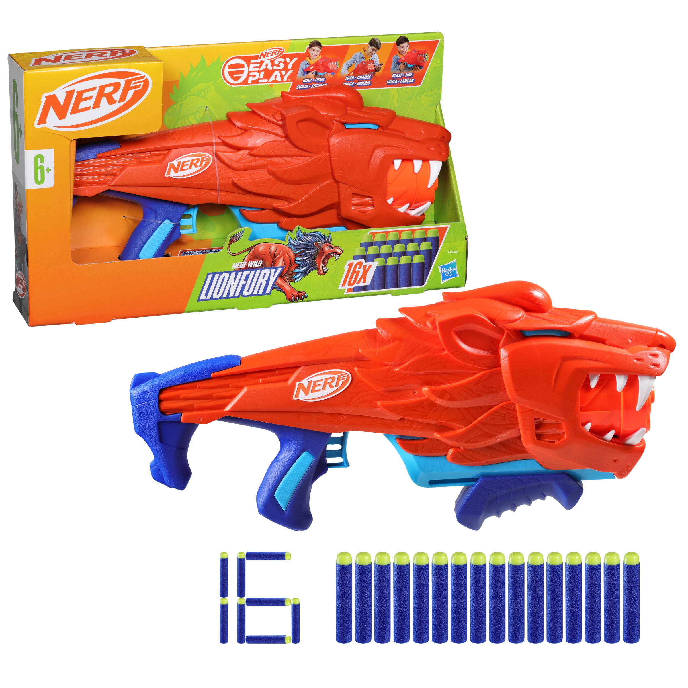 Lanzador Junior Wild Lionfury Nerf 2