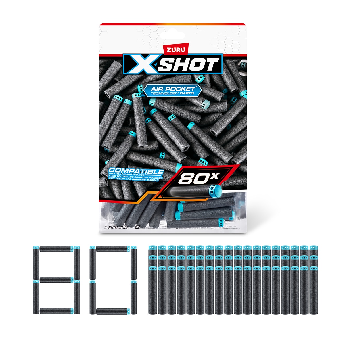 Imagen 0 de Pack 80 Dardos Xshot