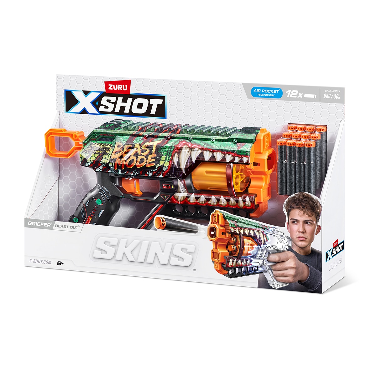 Lanzadardos Skins Griefer (12 Dardos) Xshot 9