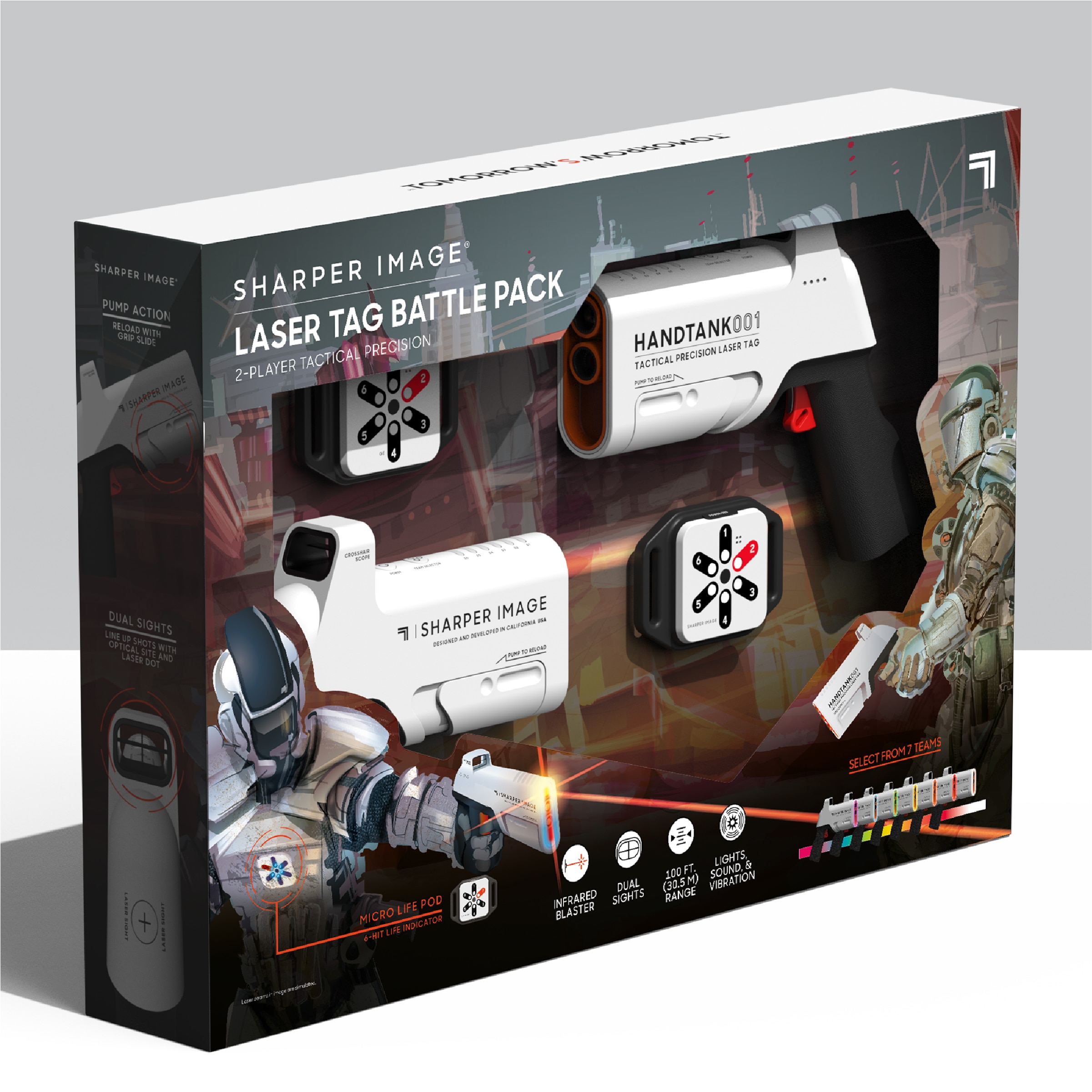 Pack de batalla Toy Laser Tag Sharper Image 5
