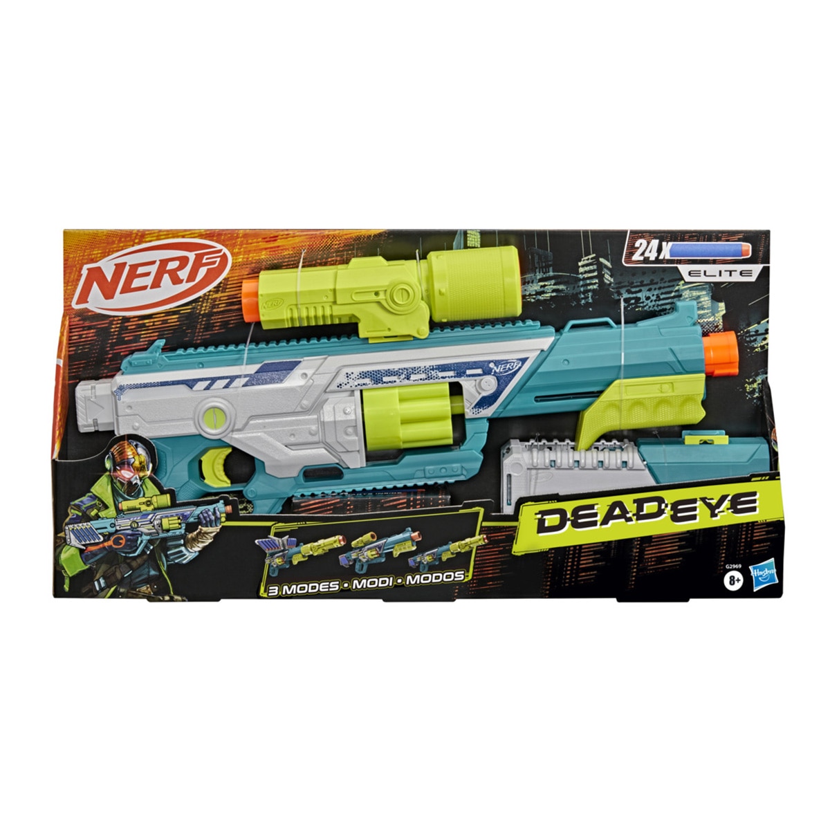Lanzador Nerf Rebel Ops Deadeye Hasbro 2