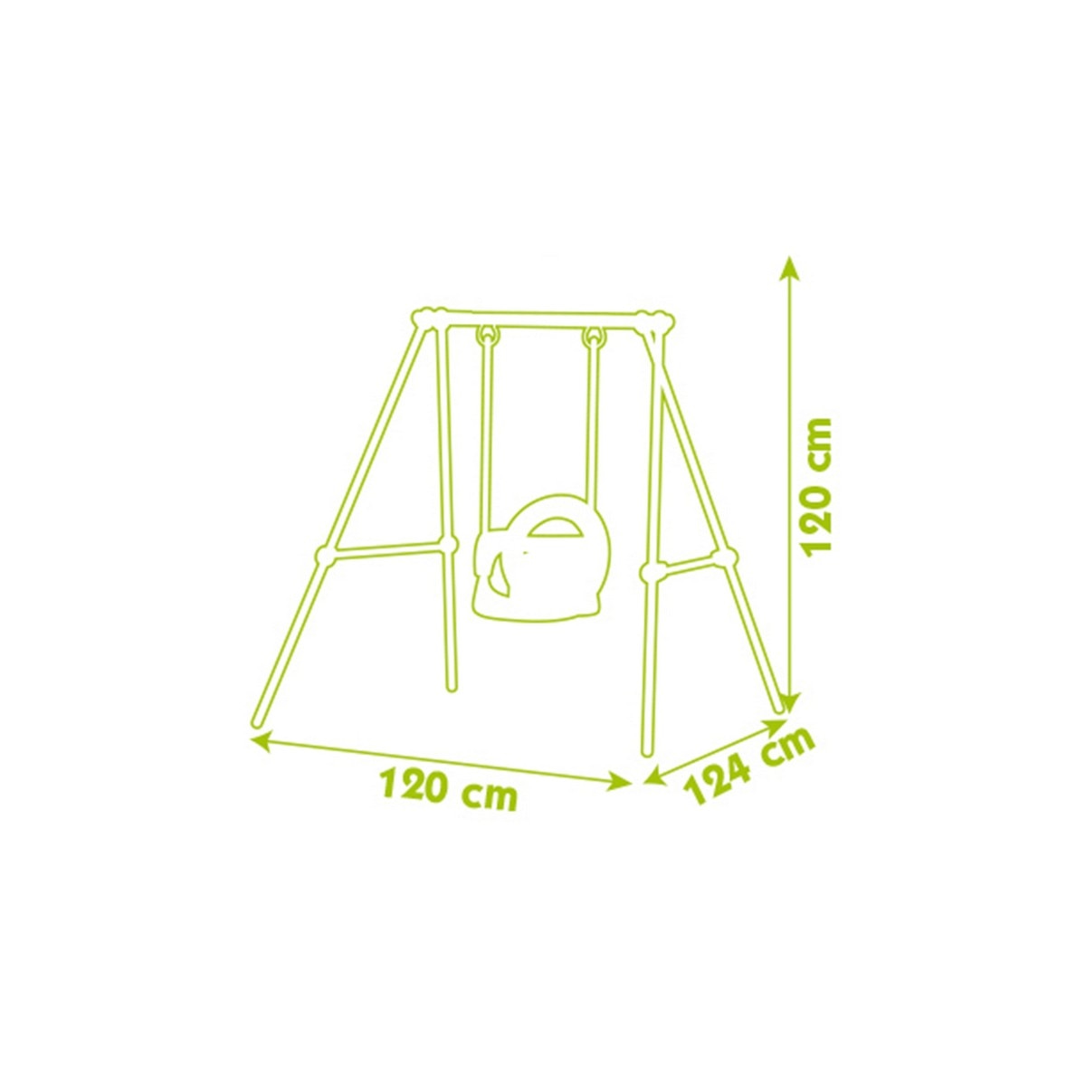 Columpio de metal Baby Swing 5