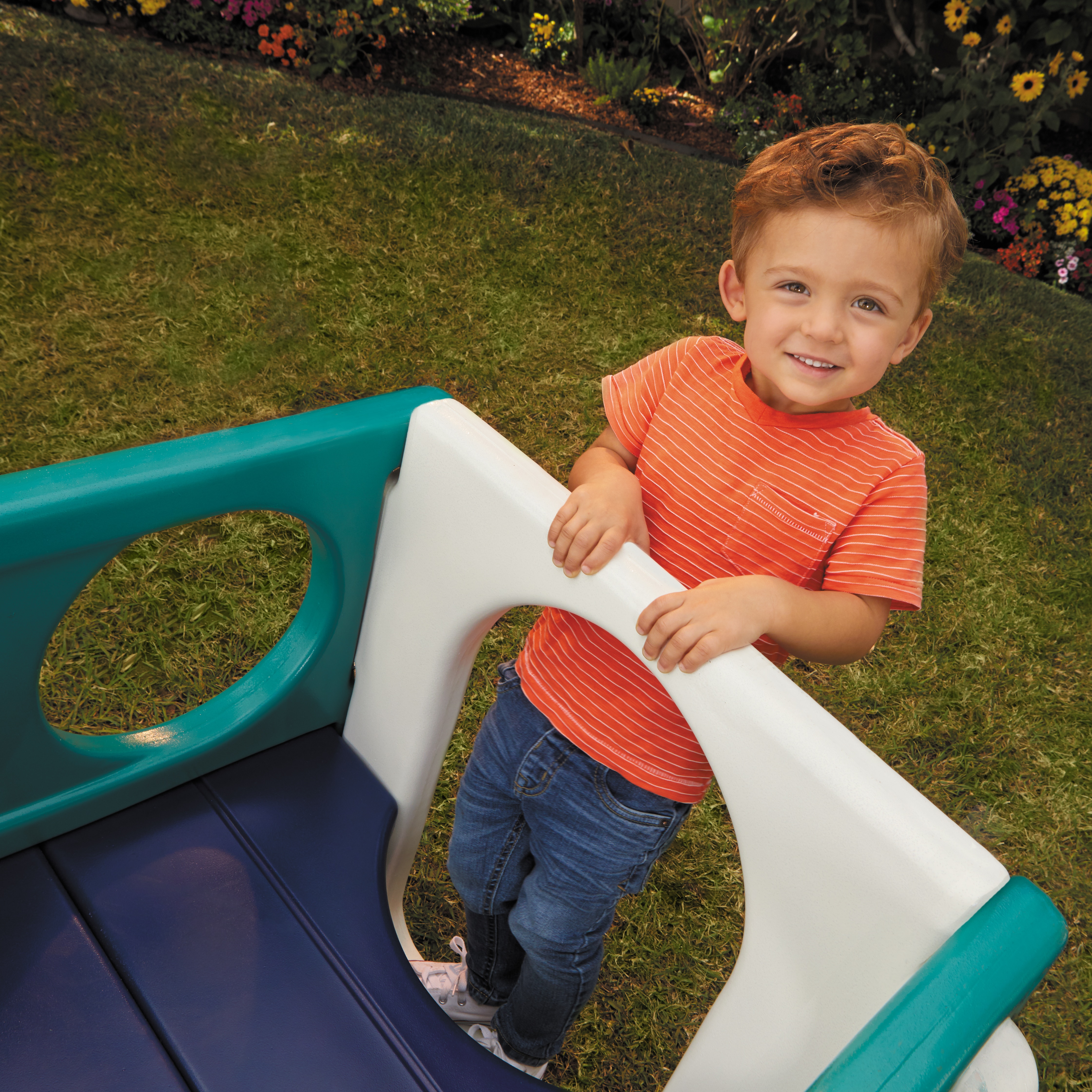 Tobogan con parque de juegos Little Tikes 3