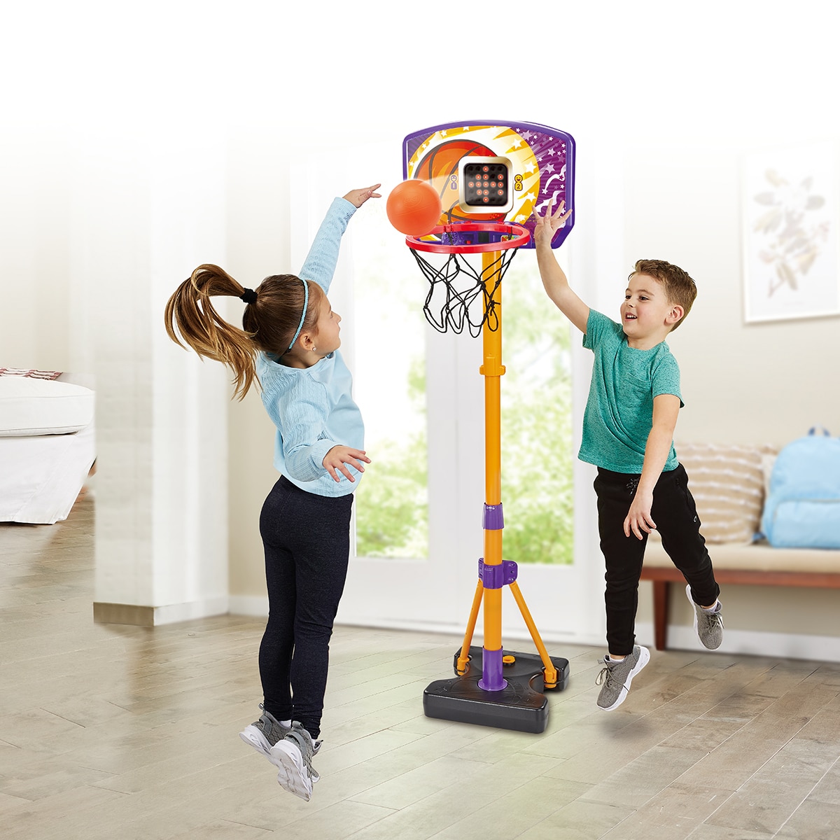 Canasta de baloncesto con pantalla electrónica Vtech 6