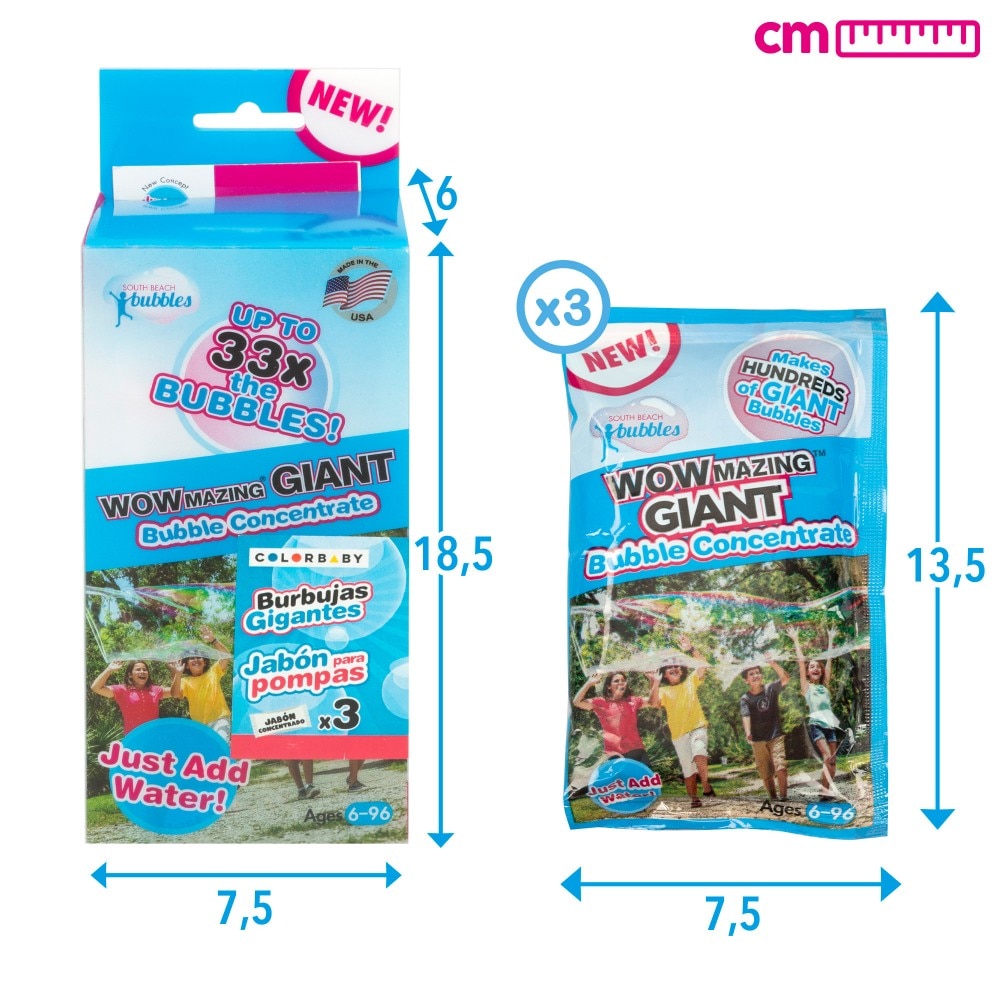 3 Sobres Pompas Gigantes Wowmazing 6