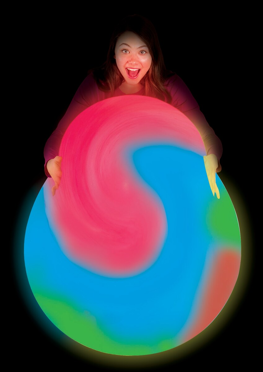 Bolha Super Wubble Tye Dye Brilha no Escuro 5