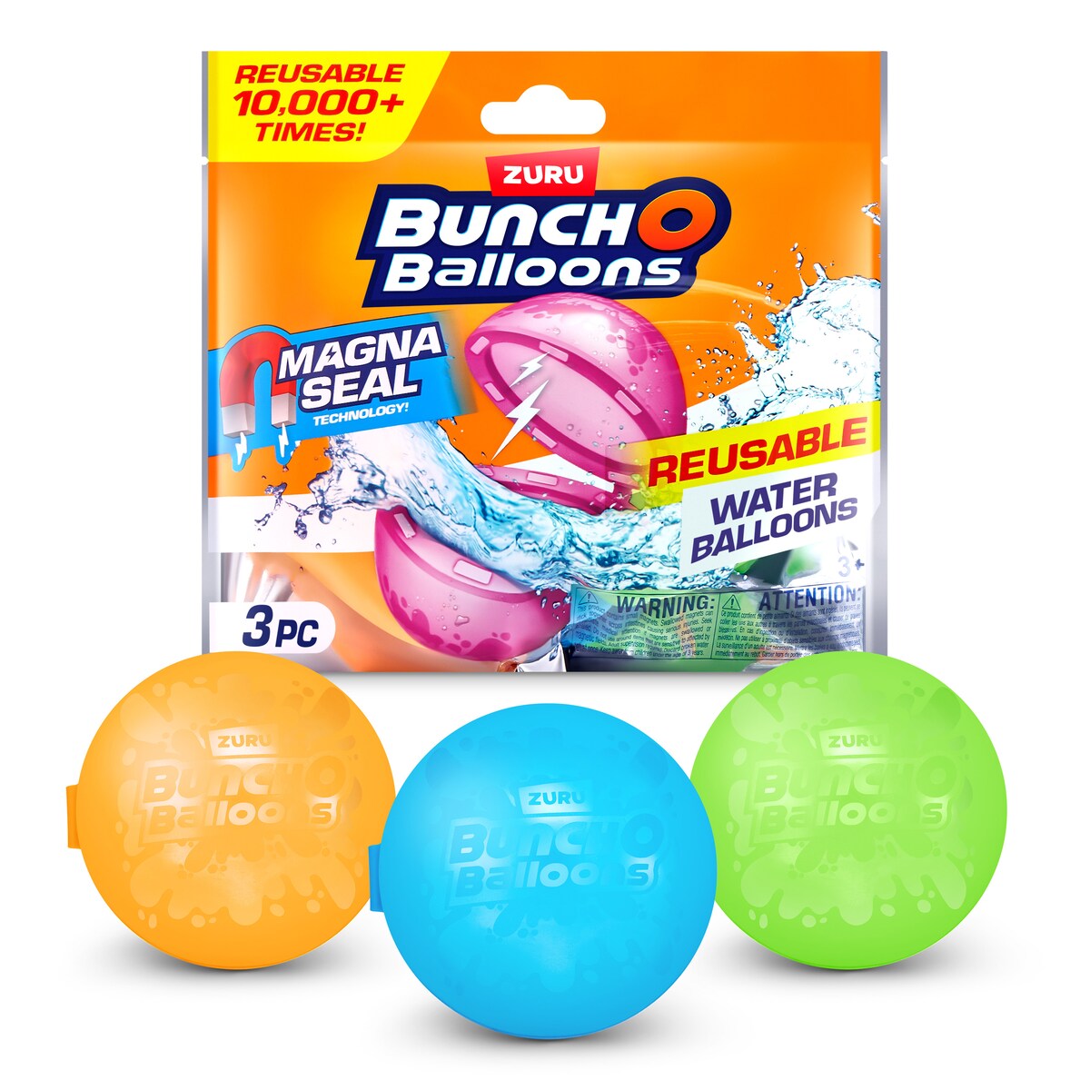 Pack 3 Globos de agua reutilizables Bunch O Ballons modelos surtidos 2