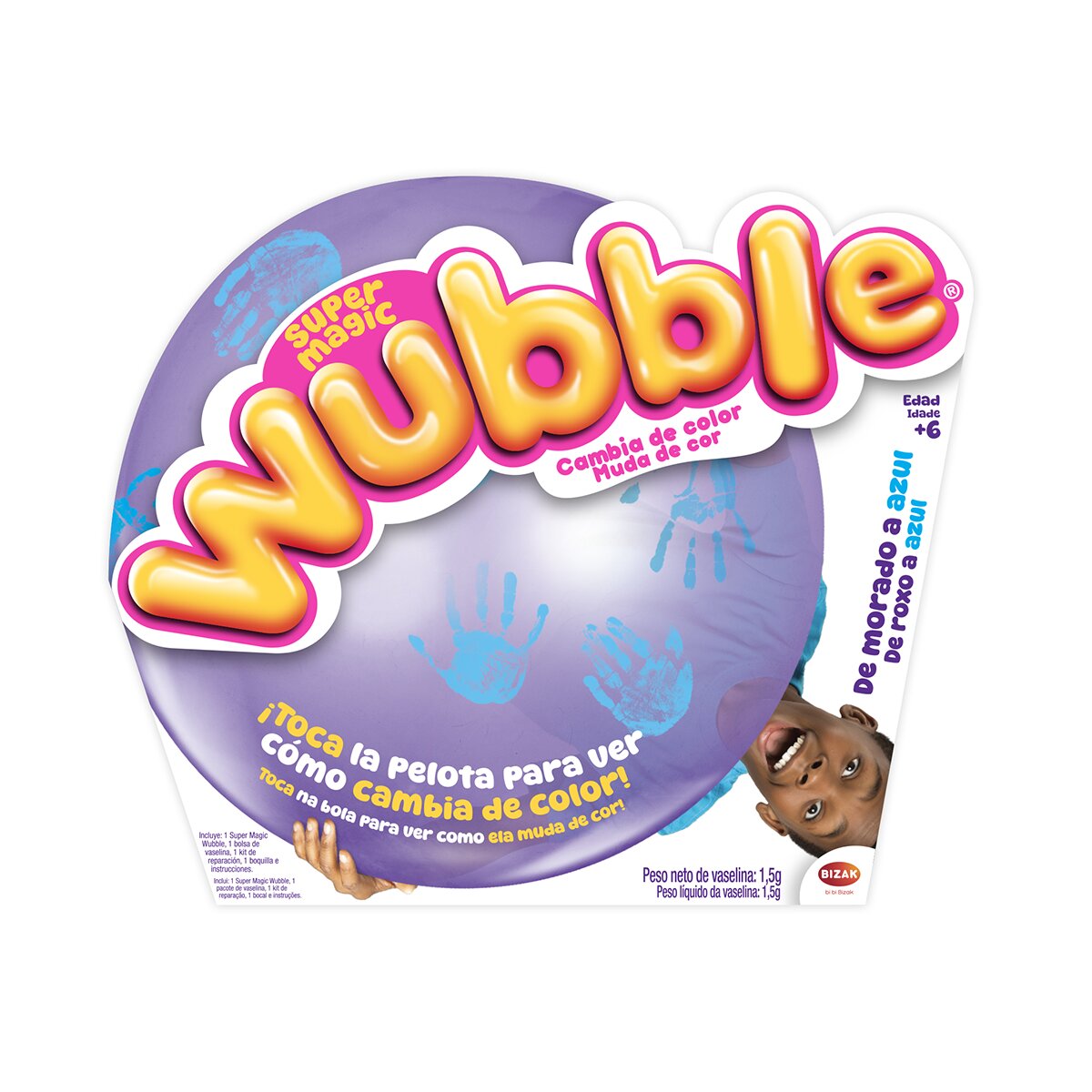 Burbuja Super Magic Wubble surtido dos colores Bizak 2