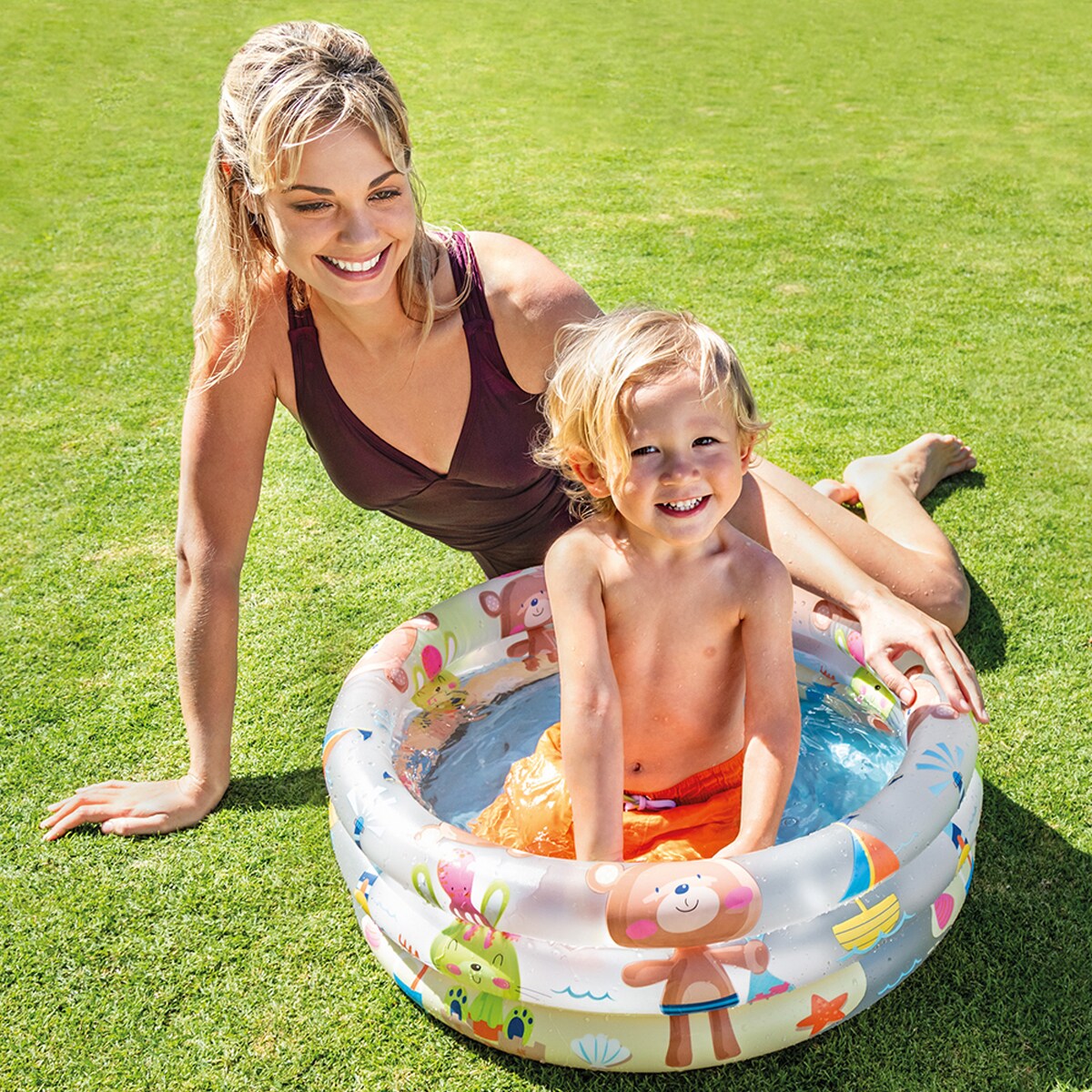 Piscina bebé Animalitos Aros · Intex · El Corte Inglés