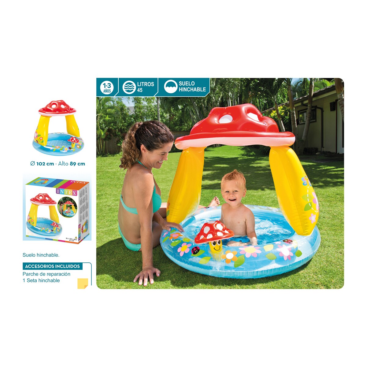 Piscina bebé Champiñón 3