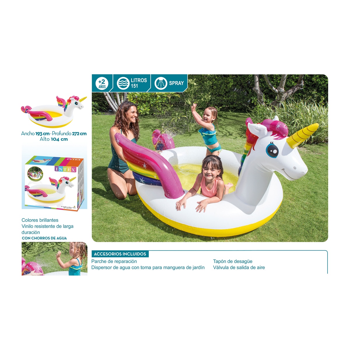 Piscina spray Unicornio 3