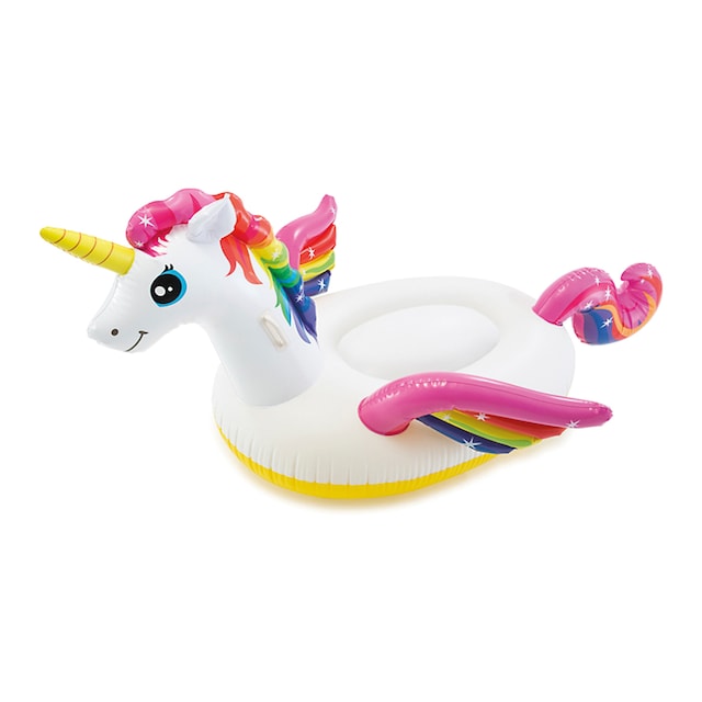Unicornio hinchable tamaño mediano INTEX