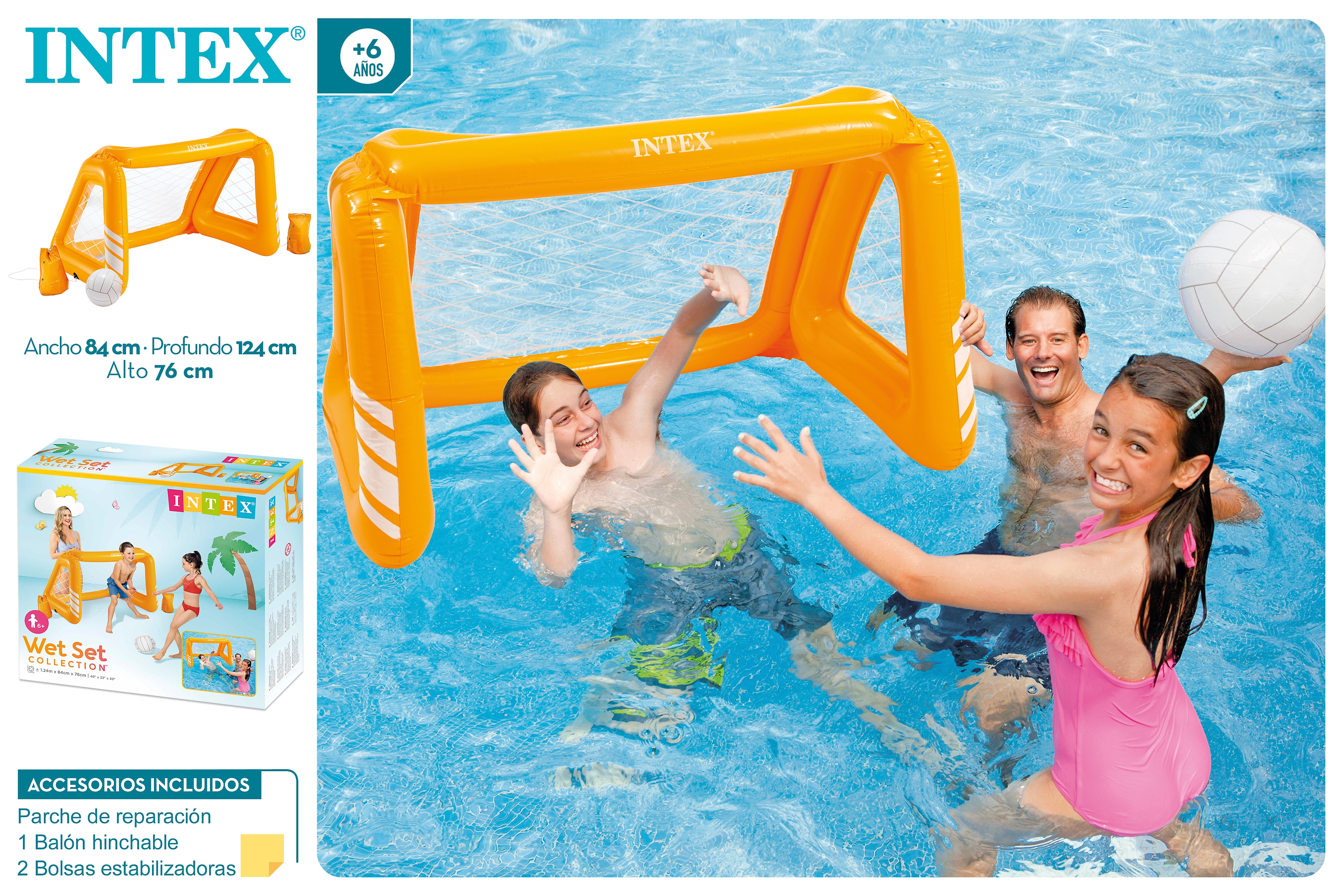 Portería hinchable para piscina o jardín INTEX 5