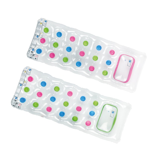 Colchoneta hinchable con almohada