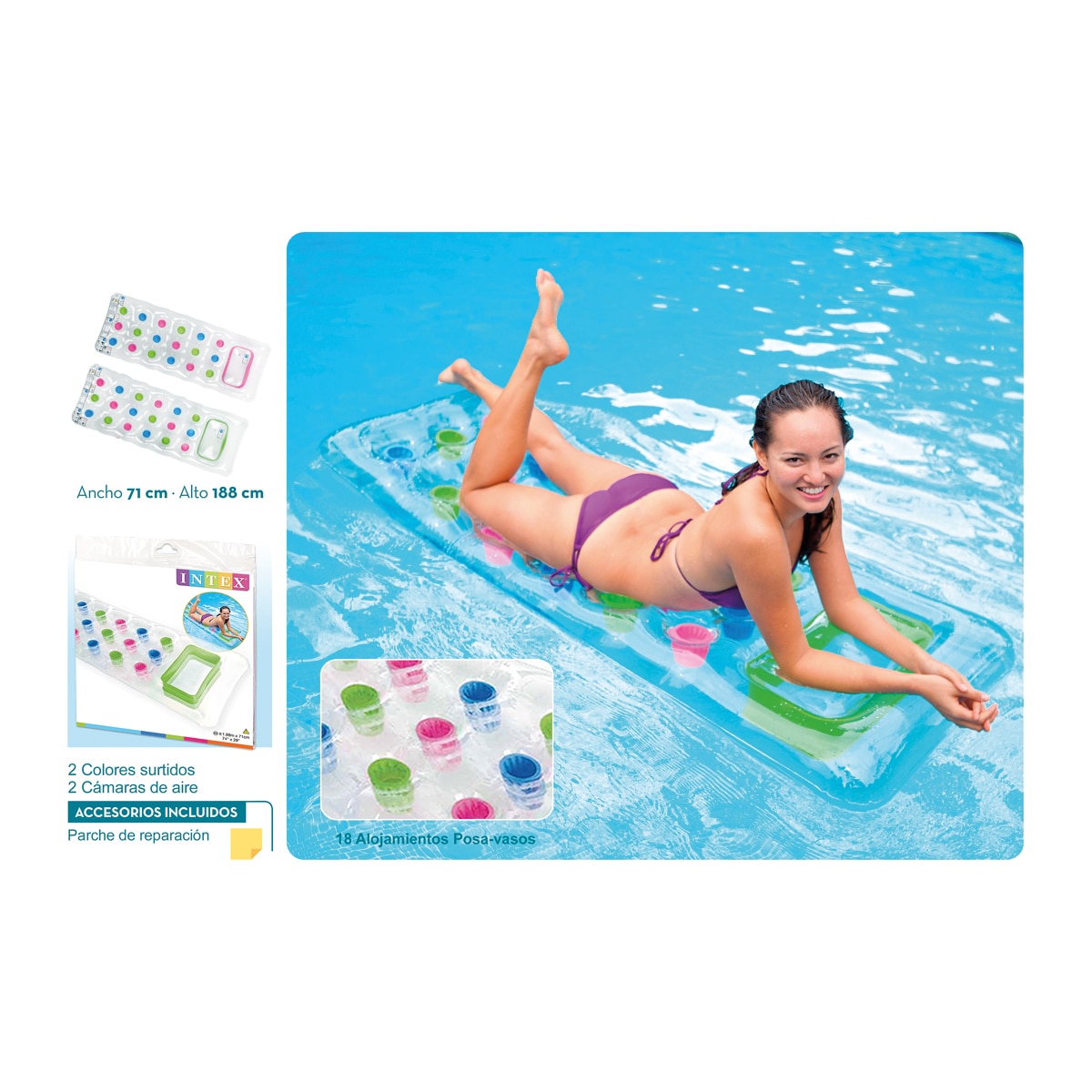 Colchoneta hinchable con almohada 3