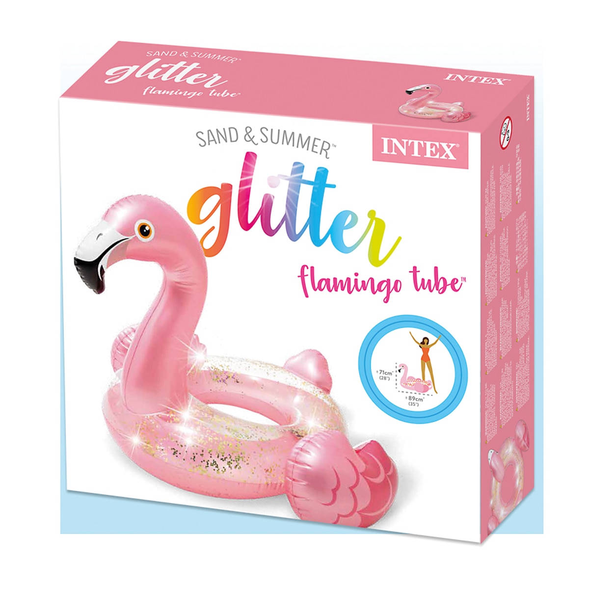 Flamenco Hinchable con purpurina Intex 2