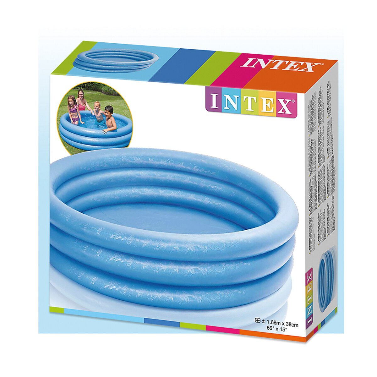 Piscina Insuflável com 3 Anéis Azul 2