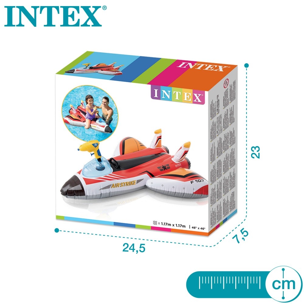 Colchoneta hinchable infantil avión 2