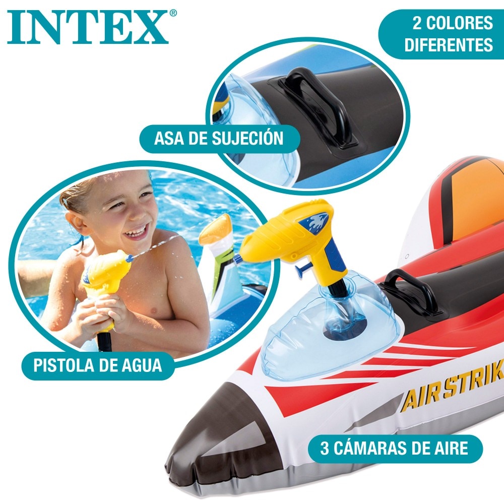 Colchoneta hinchable infantil avión 4