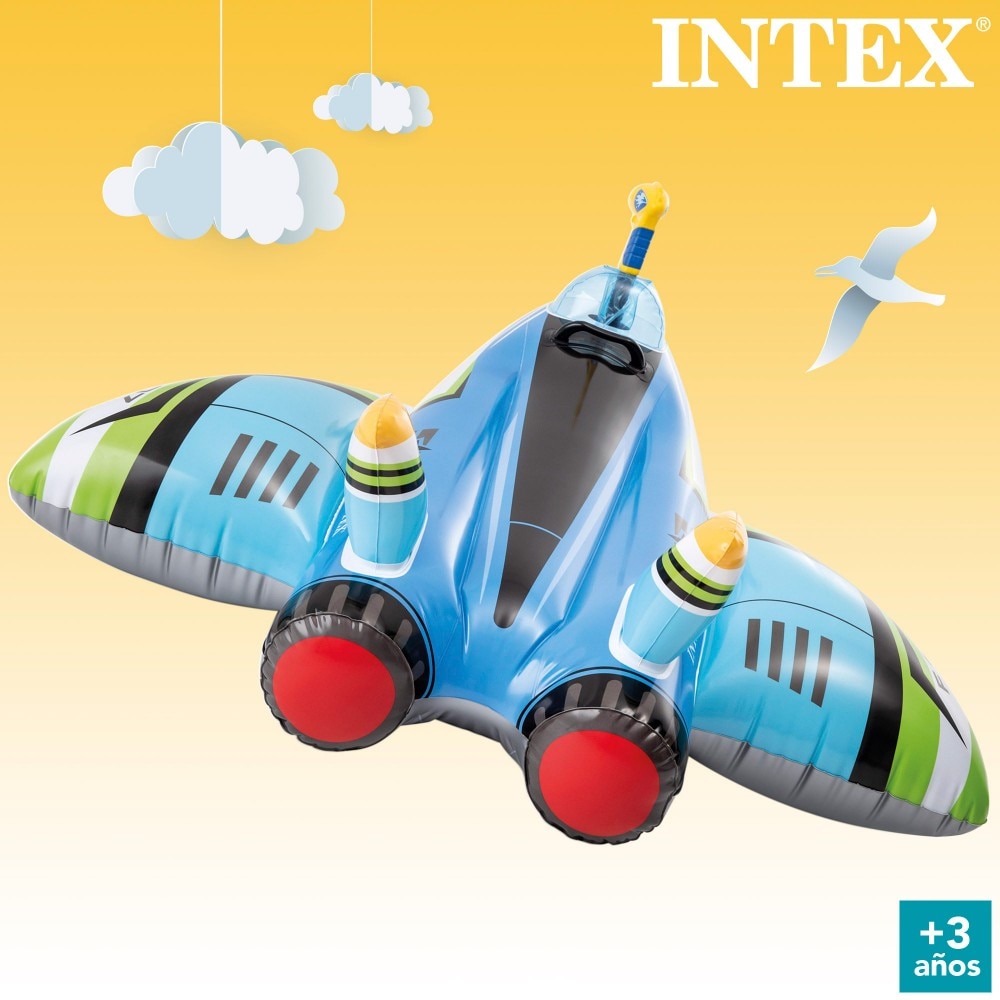 Colchoneta hinchable infantil avión 7