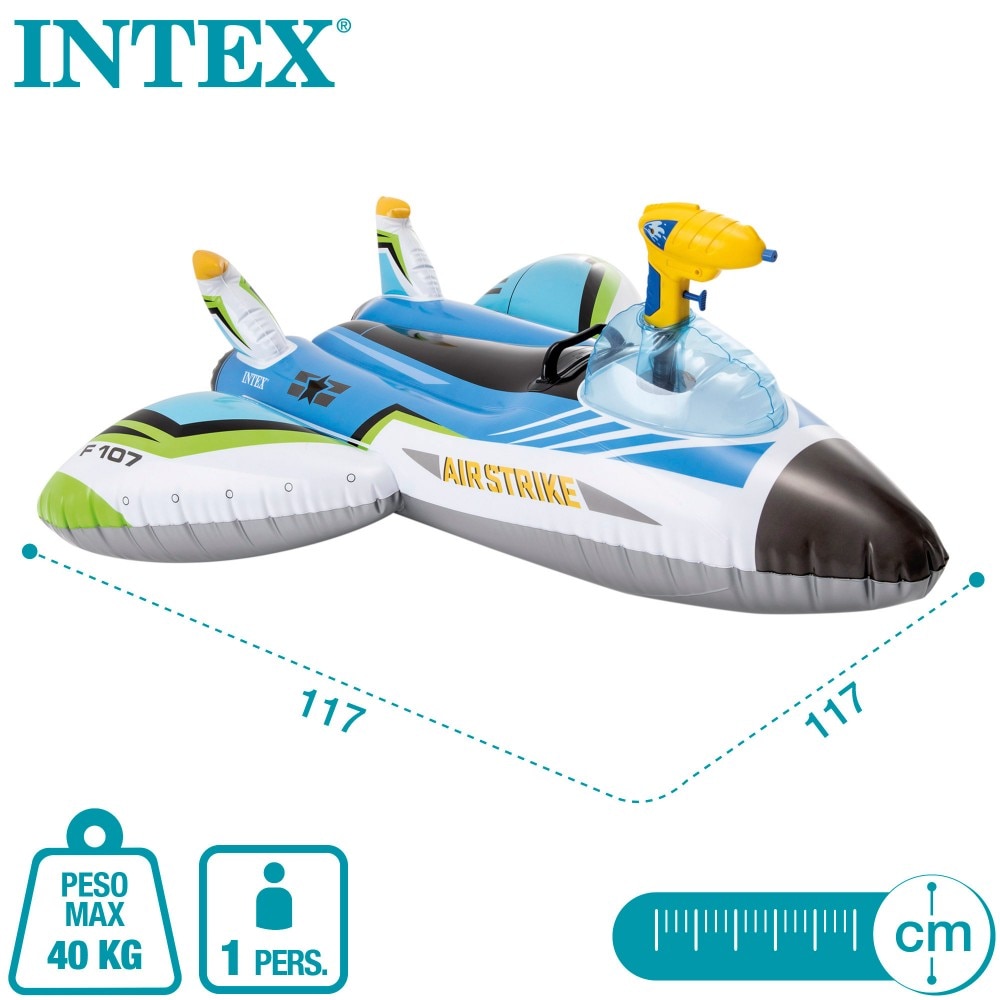 Colchoneta hinchable infantil avión 8