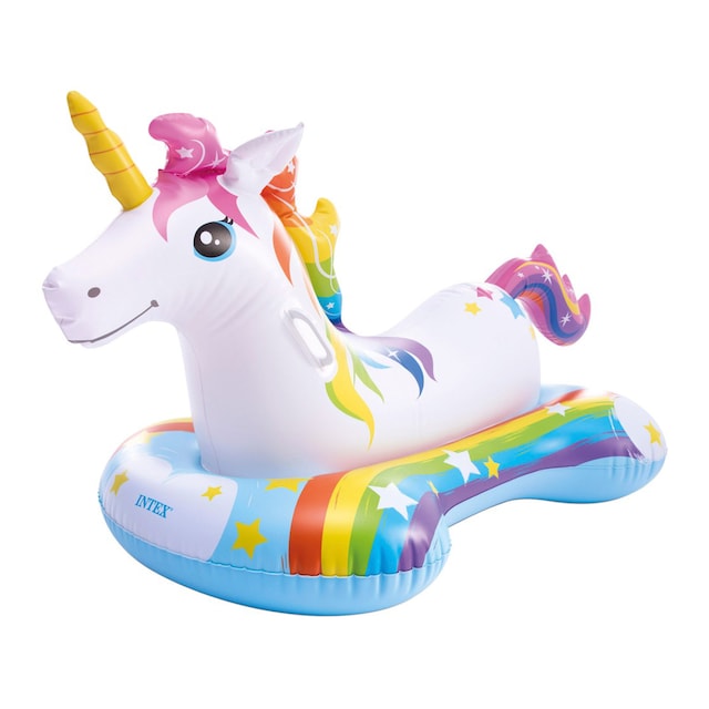 Colchoneta hinchable infantil unicornio