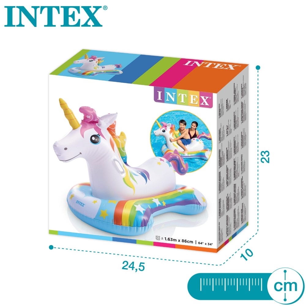 Colchoneta hinchable infantil unicornio 2