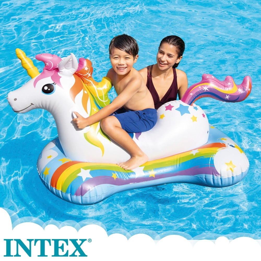 Colchoneta hinchable infantil unicornio 3