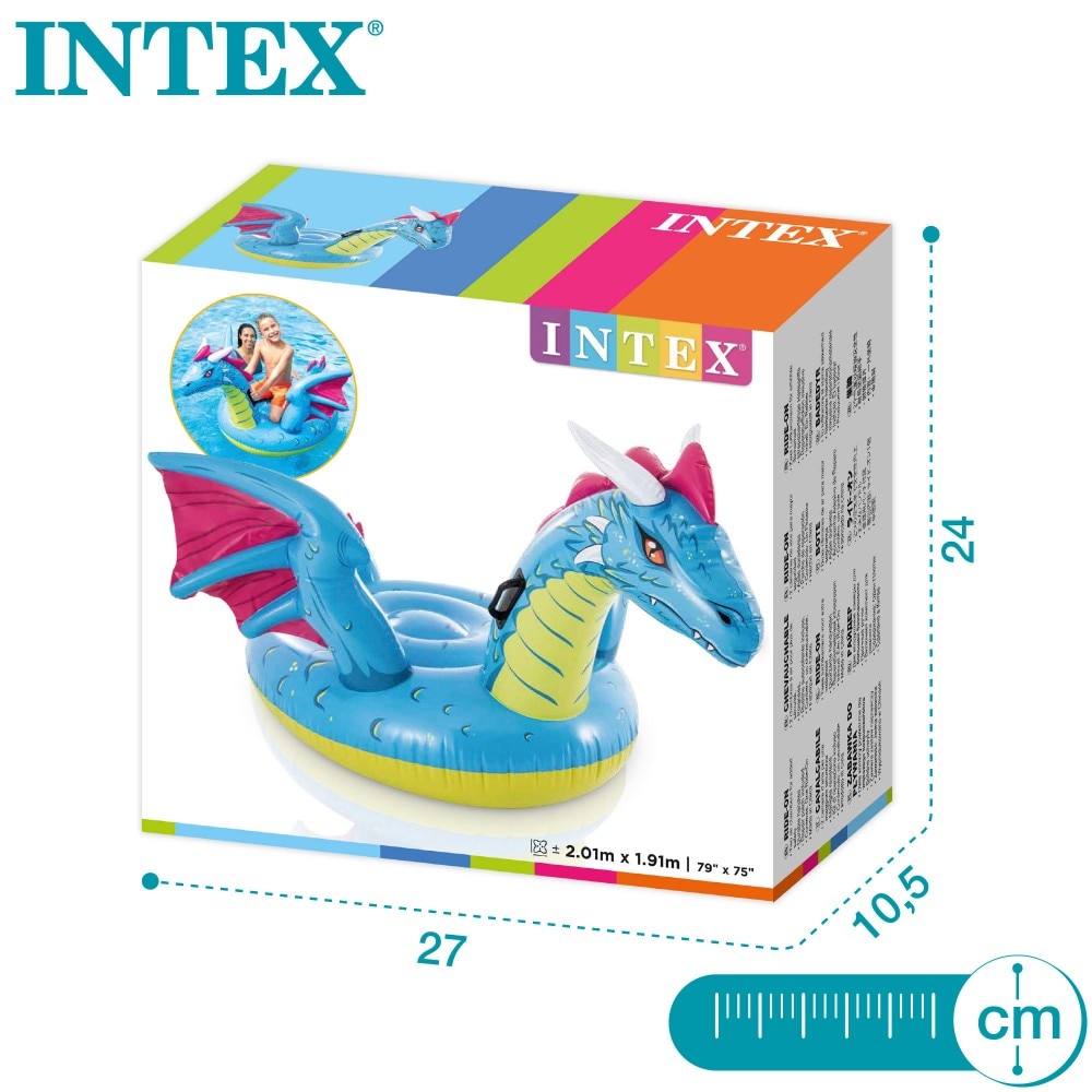 Colchoneta hinchable infantil dragón 2