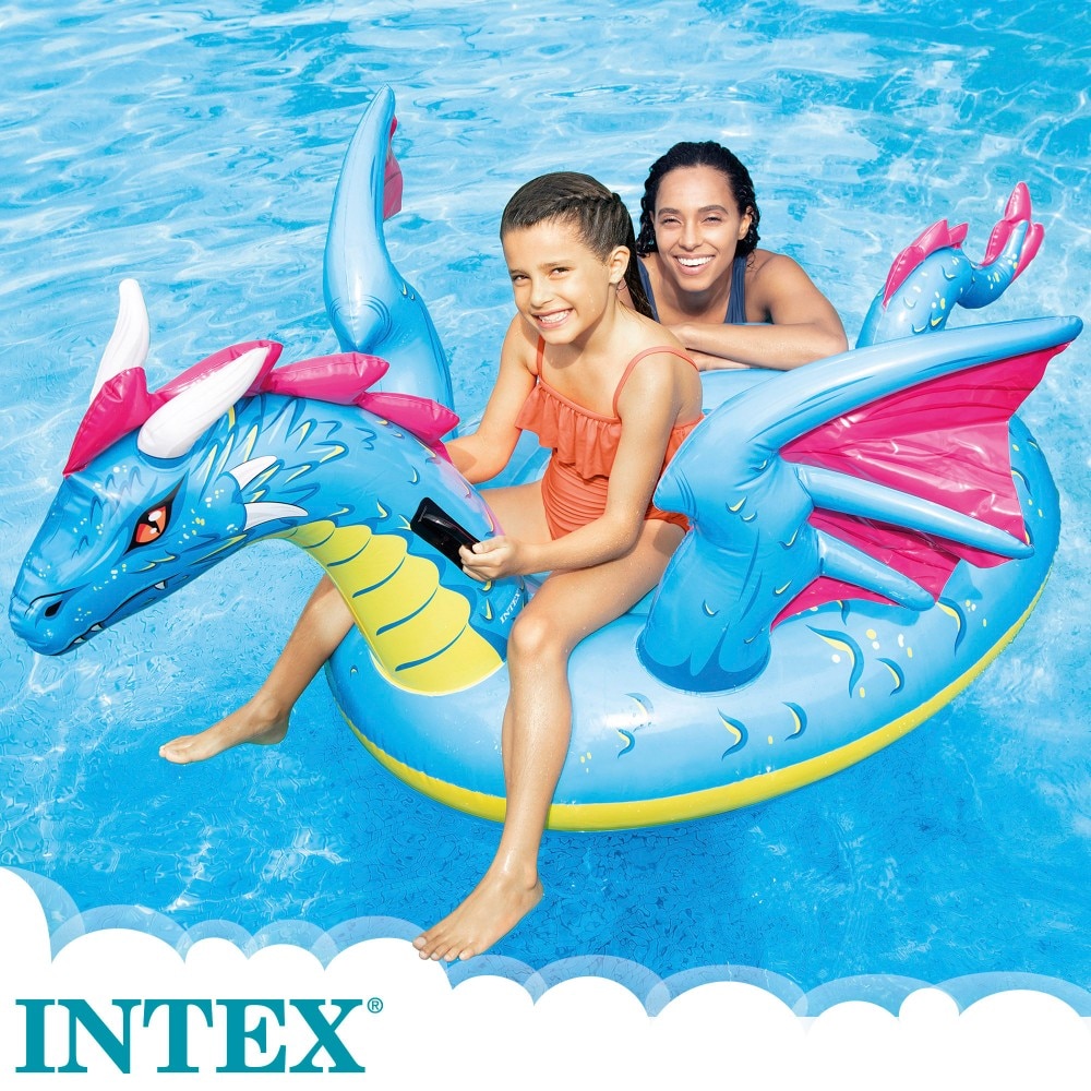 Colchoneta hinchable infantil dragón 3