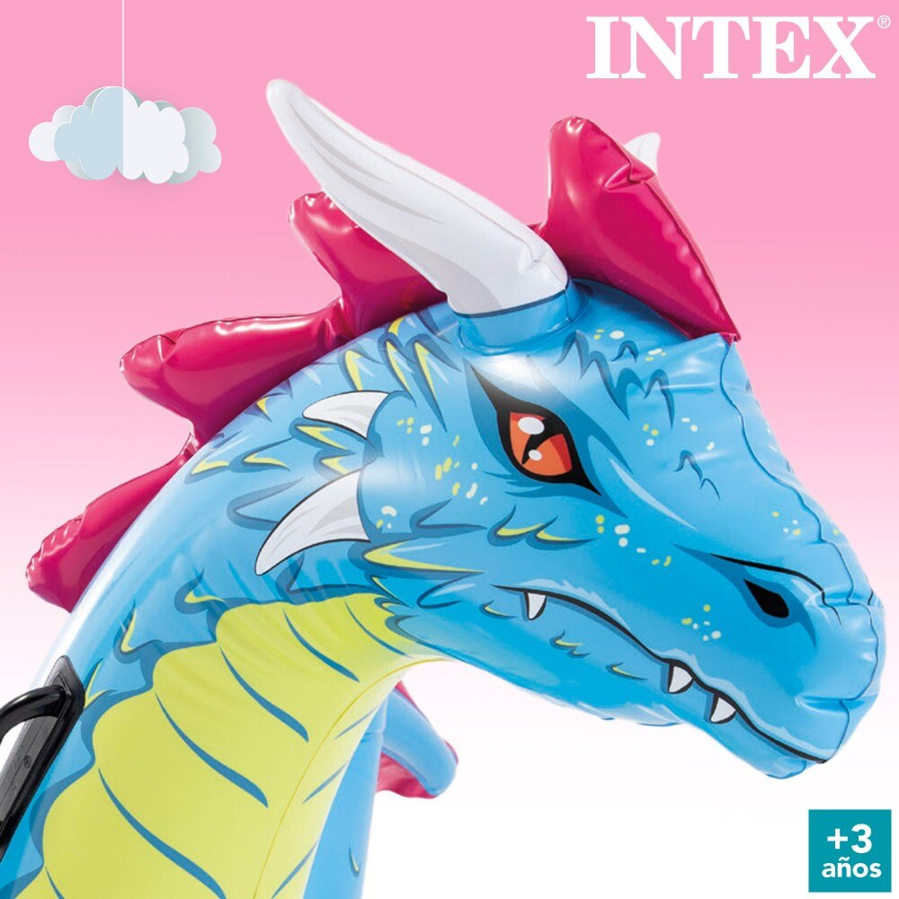 Colchoneta hinchable infantil dragón 6