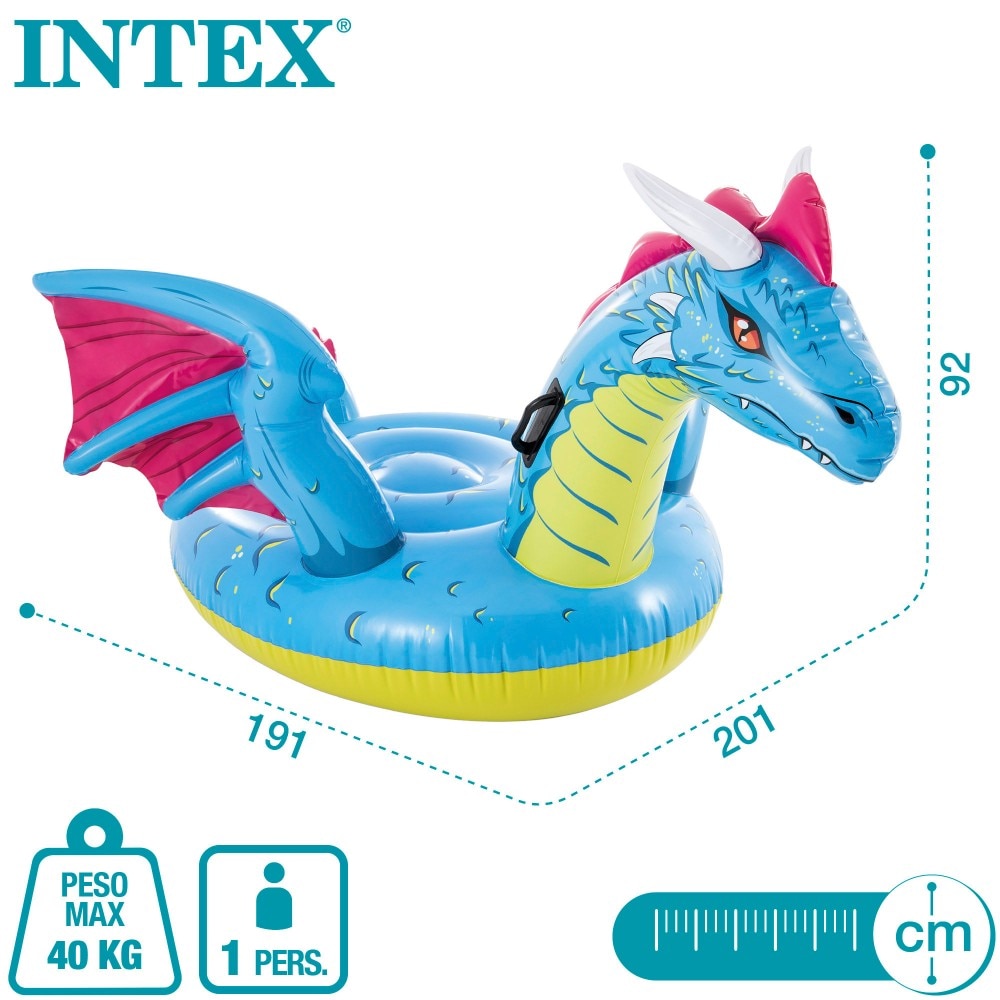 Colchoneta hinchable infantil dragón 7