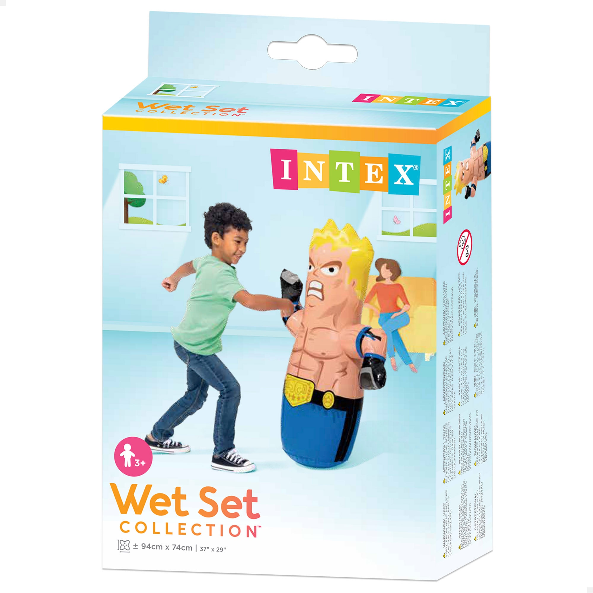 Tentetieso Luchador hinchable 3D Intex 2