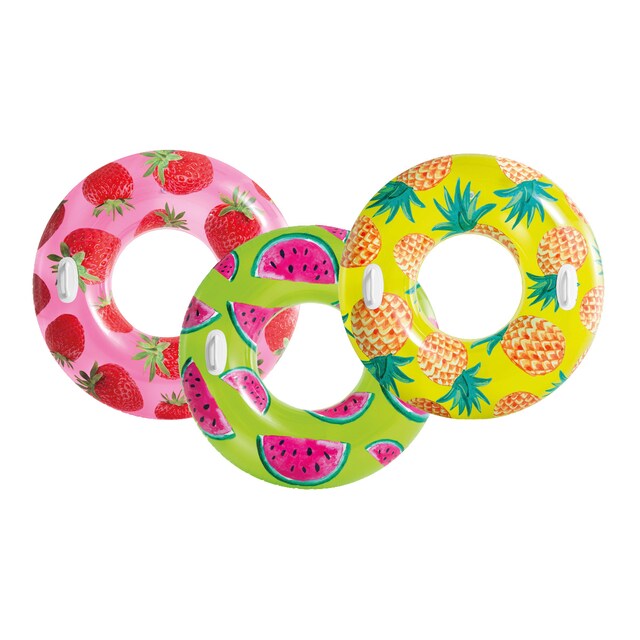 Flotador rueda hinchable tropical fruits