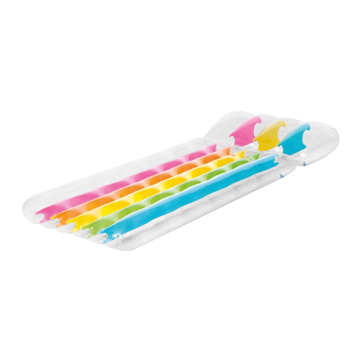 Colchoneta hinchable arcoiris 1