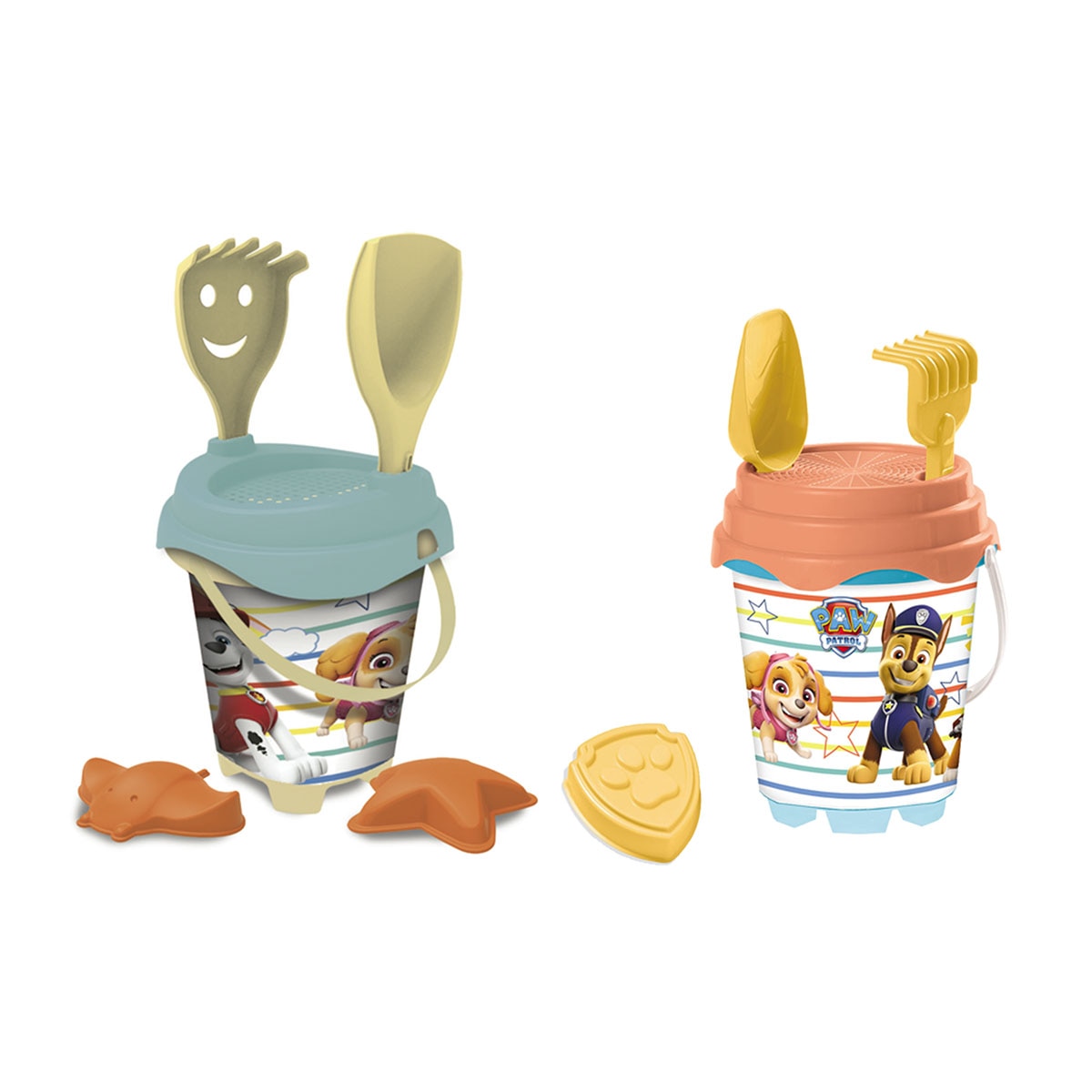 Imagen 0 de Conjunto Cubo Castillo + Moldes Paw Patrol  Mondo modelos surtidos