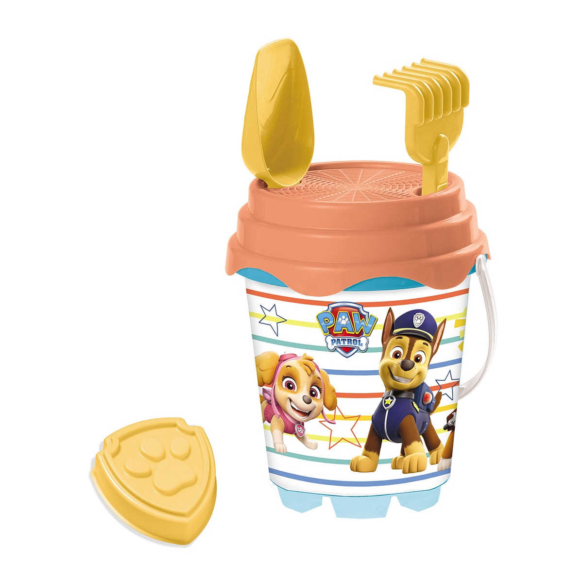 Conjunto Cubo Castillo + Moldes Paw Patrol  Mondo modelos surtidos 3