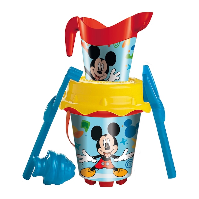 Conjunto Cubo Castillo + Regadera Mickey Mondo