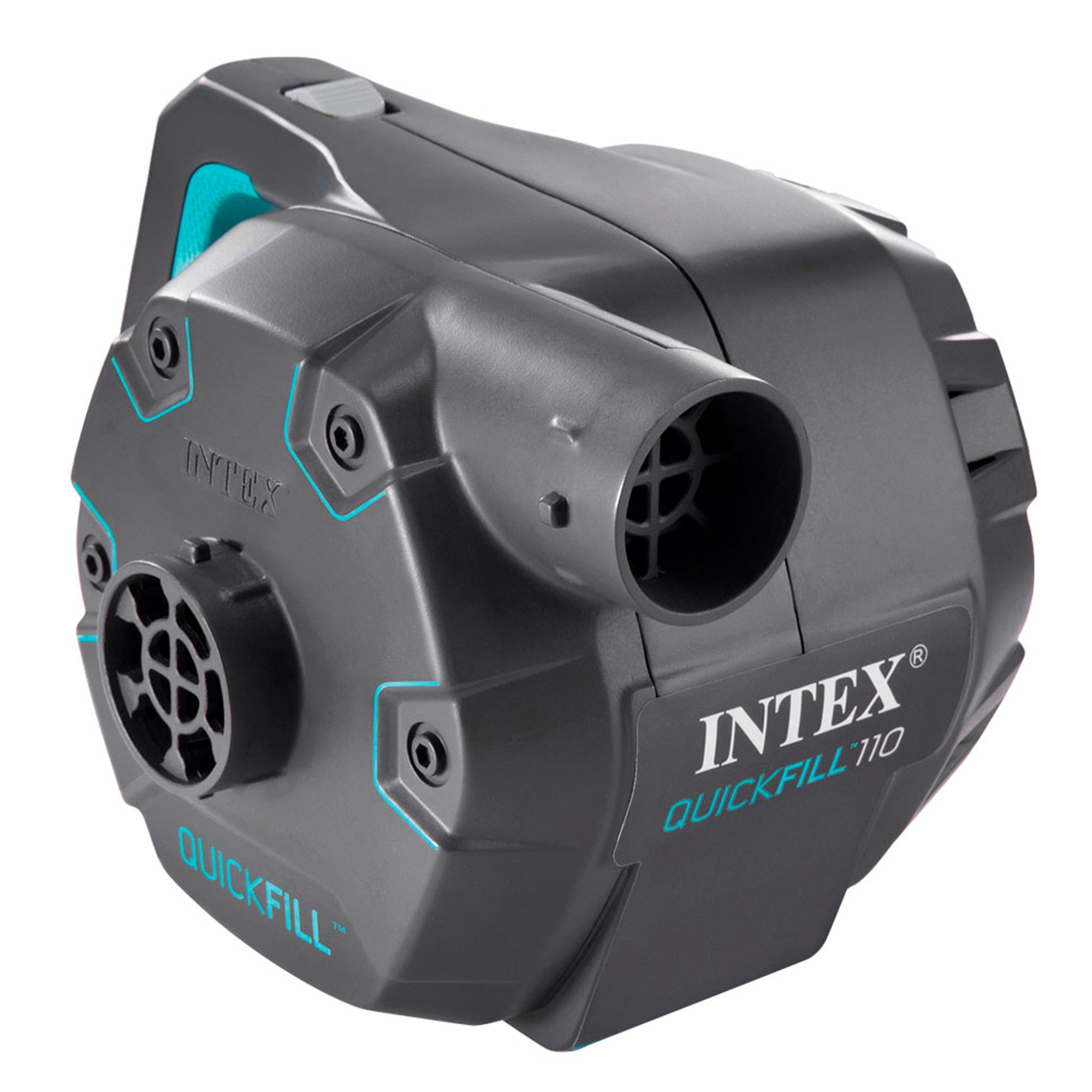 Hinchador bomba eléctrica Quick Fill 220-240V invertible + Adaptador 12V Intex 2