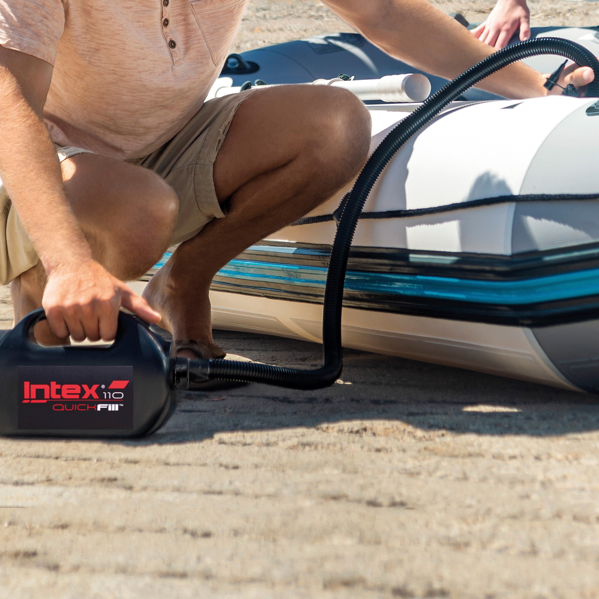Hinchador bomba eléctrica Quick Fill 220-240V / 12V DC Intex 5