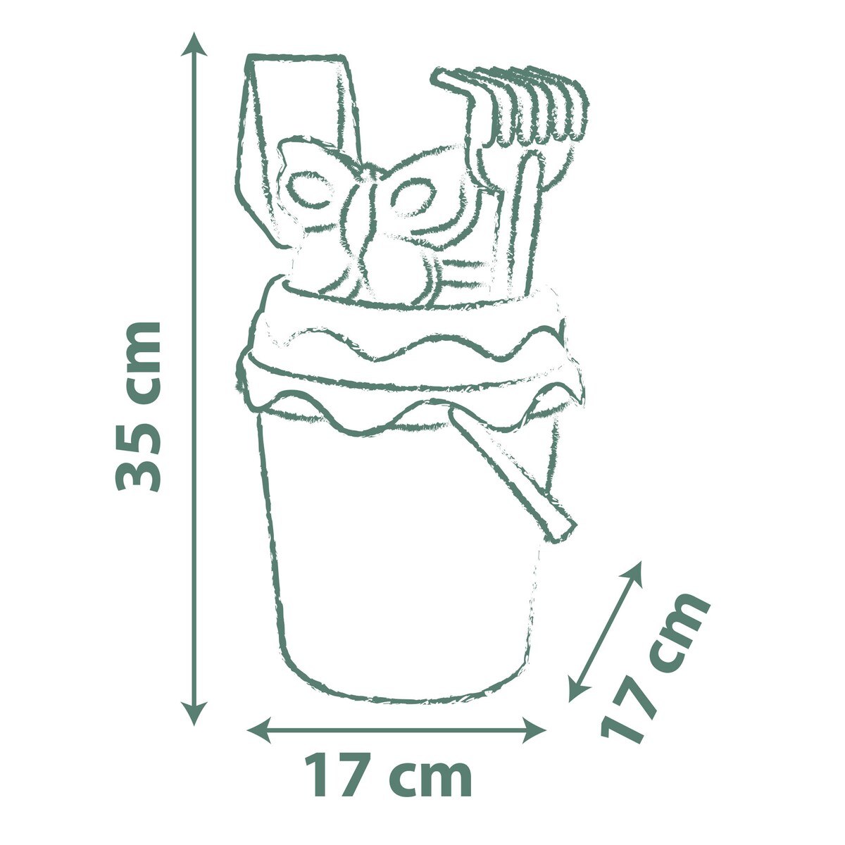 Cubo de playa completo Mickey Mouse Disney Smoby Life 4