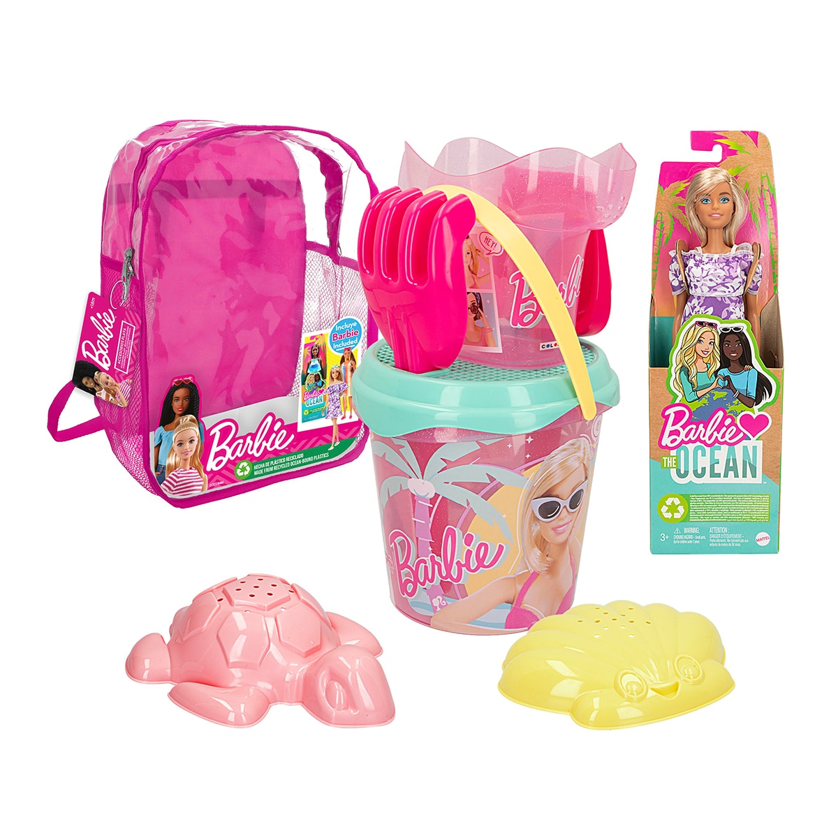 Imagen 0 de Mochila Playa Con Muñeca Barbie Ocean