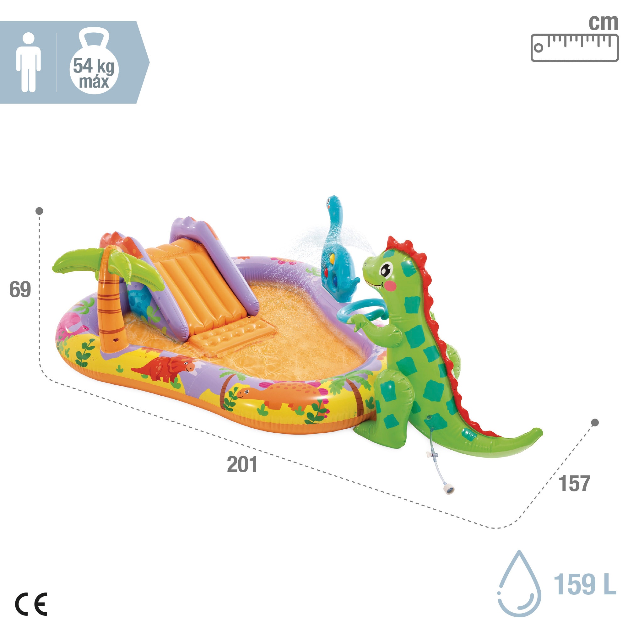 Parque acuático Intex Dino Park 4